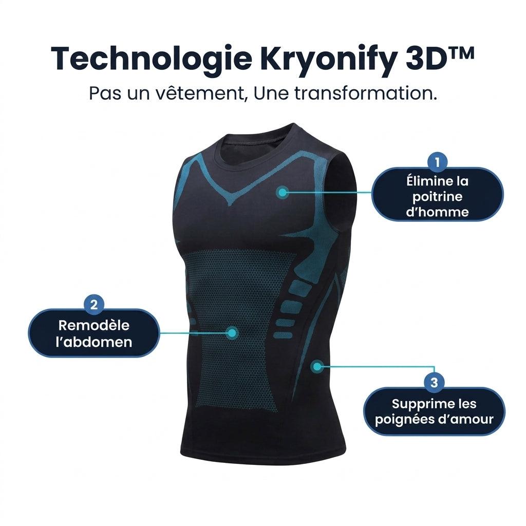 Gilet Kryonify™| Ventre plat Le Gilet Kryonify 3D™ Qui Remodèle Ton Corps En Silence Le Gilet Kryonify 3D™ Qui Remodèle Ton Corps En Silence